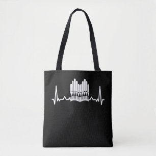Bolsa Tote Organizador de Música da Igreja Orgã Pipe
