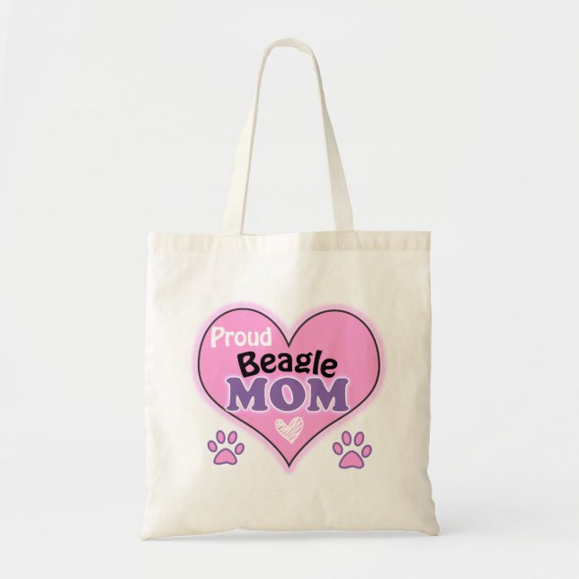 Bolsa Tote Orgulha Beagle Mãe (Frente)