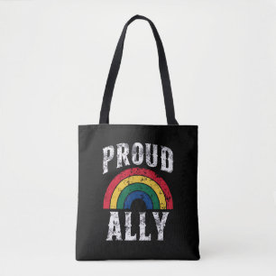 Bolsa Tote Orgulho Arco-íris Aliado Orgulhoso Orgulho Lésbico