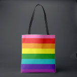 Bolsa Tote Orgulho Arco-Íris Retroativo<br><div class="desc">Retro inspirou listras arco-íris inspiradas pela bandeira design original do orgulho por gilbert baker,  incluindo rosa e turquesa.</div>