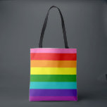 Bolsa Tote Orgulho Arco-Íris Retroativo<br><div class="desc">Retro inspirou listras arco-íris inspiradas pela bandeira design original do orgulho por gilbert baker,  incluindo rosa e turquesa.</div>