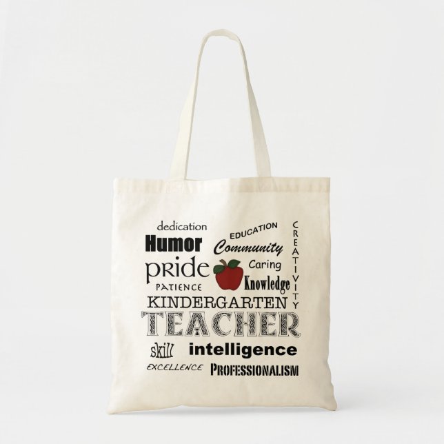 Bolsa Tote Orgulho-Atributos do professor de jardim de (Frente)