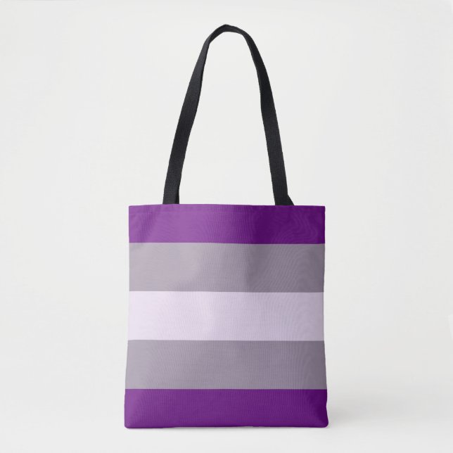 Bolsa Tote Orgulho Cinzassexual (Frente)