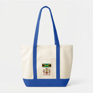 Bolsa Tote Orgulho da Bandeira e Símbolos Culturais Jamaicano