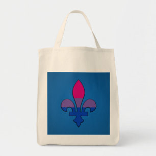 Bolsa Tote Orgulho da Bissexualidade Flur-de-lis