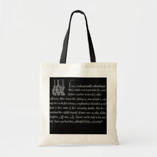 Bolsa Tote Orgulho das mulheres e livro de preconceitos Jane