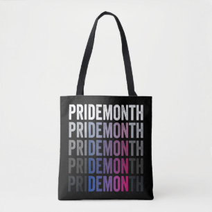 Bolsa Tote Orgulho Demônio Bissexual Mês do Orgulho Bi LGBTQ 