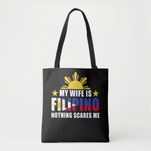 Bolsa Tote Orgulho do marido Namorado Filipino Esposa Filipin