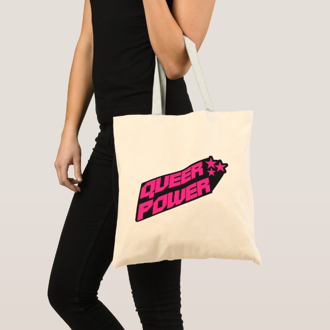 Bolsa Tote Orgulho do Poder Queer Y2K (Frente (produto))