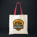 Bolsa Tote Orgulho Estatal | Dakota do Norte<br><div class="desc">Anderson Design Group é uma ilustração e design de prêmio vencedora em Nashville,  Tennessee. O fundador Joel Anderson dirige uma equipe de artistas talentosos para criar a arte original da poster,  que se parece com impressões clássicos de propaganda desde a 1920 até os anos 60.</div>