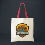 Bolsa Tote Orgulho Estatal | Dakota do Norte<br><div class="desc">Anderson Design Group é uma ilustração e design de prêmio vencedora em Nashville,  Tennessee. O fundador Joel Anderson dirige uma equipe de artistas talentosos para criar a arte original da poster,  que se parece com impressões clássicos de propaganda desde a 1920 até os anos 60.</div>