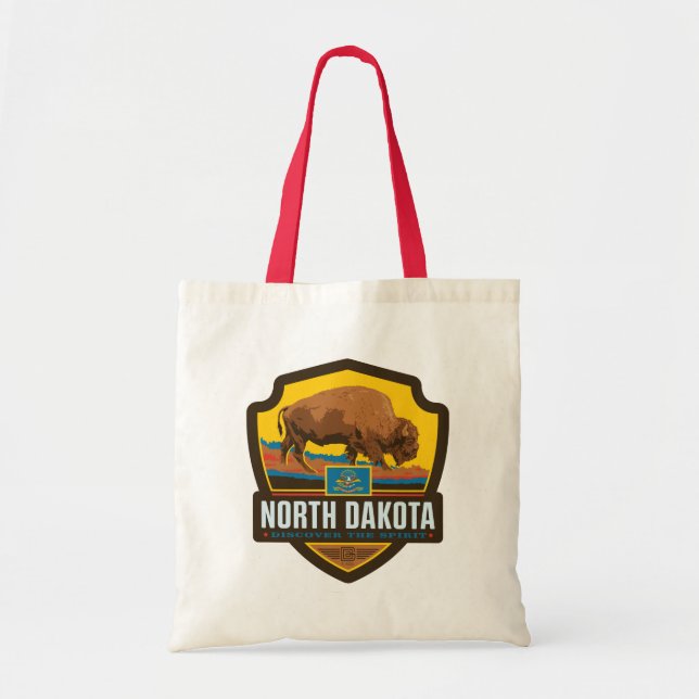 Bolsa Tote Orgulho Estatal | Dakota do Norte (Frente)