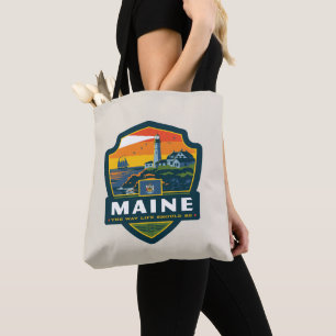 Bolsa Tote Orgulho Estatal Maine