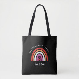 Bolsa Tote Orgulho Lésbico Celebrando Diversidade O Amor É O 