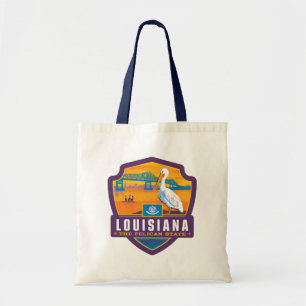 Bolsa Tote Orgulho   Louisiana do estado