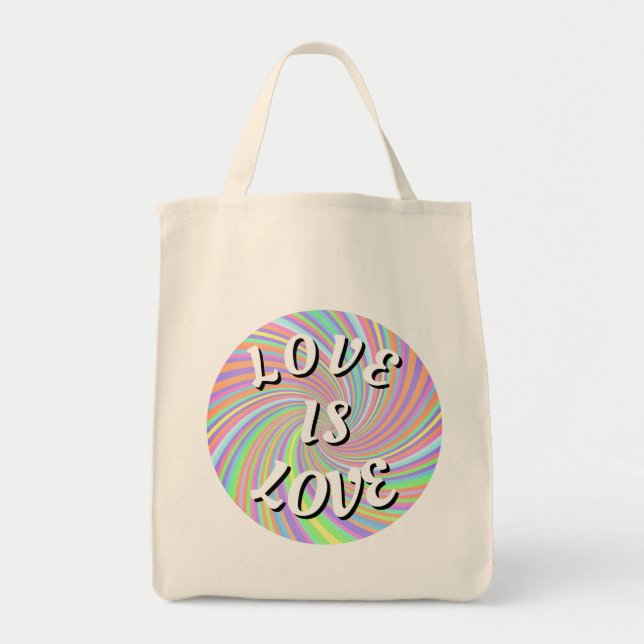 Bolsa Tote Orgulho Love Is Love   (Frente)