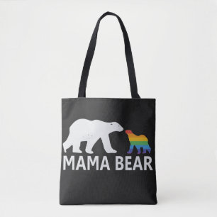 Bolsa Tote Orgulho Mamãe Ursa Orgulhosa Mãe Lgbt Urso Mama