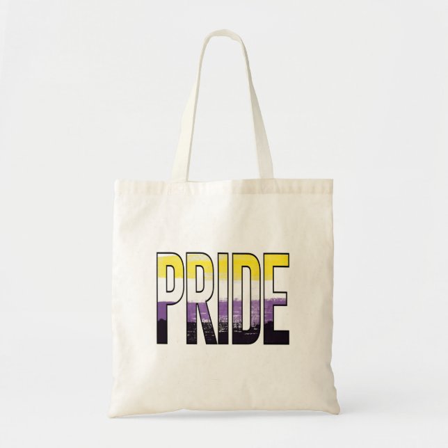 Bolsa Tote Orgulho Não Binário (Frente)