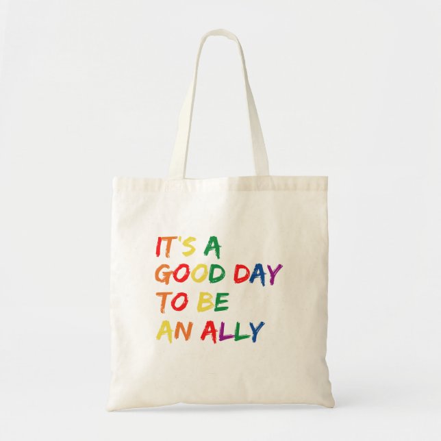 Bolsa Tote Orgulho Orgulho Gay LGBT Mês Presente na Parada (Frente)