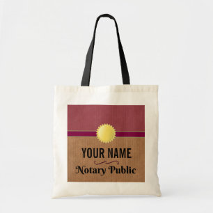 Bolsa Tote Orgulho público notário personalizável com seu 