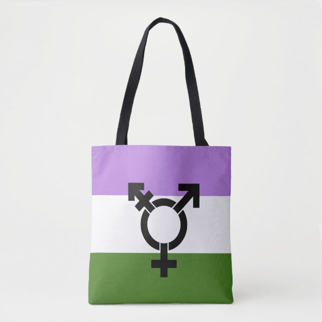 Bolsa Tote Orgulho Queer - Gênero Queer (Frente)