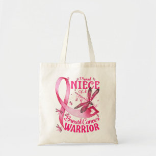 Bolsa Tote Orgulhosa sobrinha de um guerreiro de Cancer