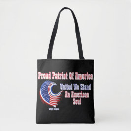 Bolsa Tote Orgulhoso Patriota da América - Uma Alma Americana