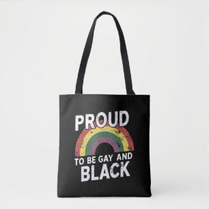 Bolsa Tote Orgulhoso por Ser Gay e Mês do Orgulho Negro 2025