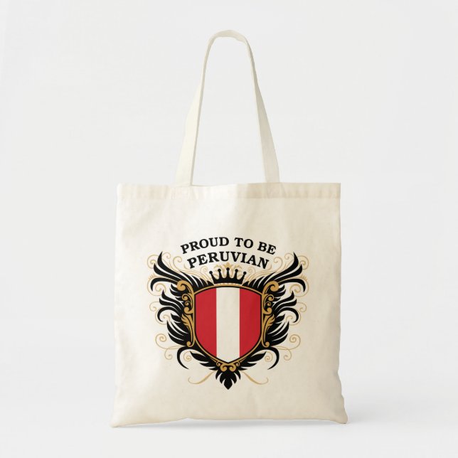 Bolsa Tote Orgulhoso ser peruano (Frente)