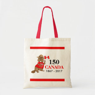 Bolsa Tote Orgulhoso Vinho Canadiano 150 Aniversário