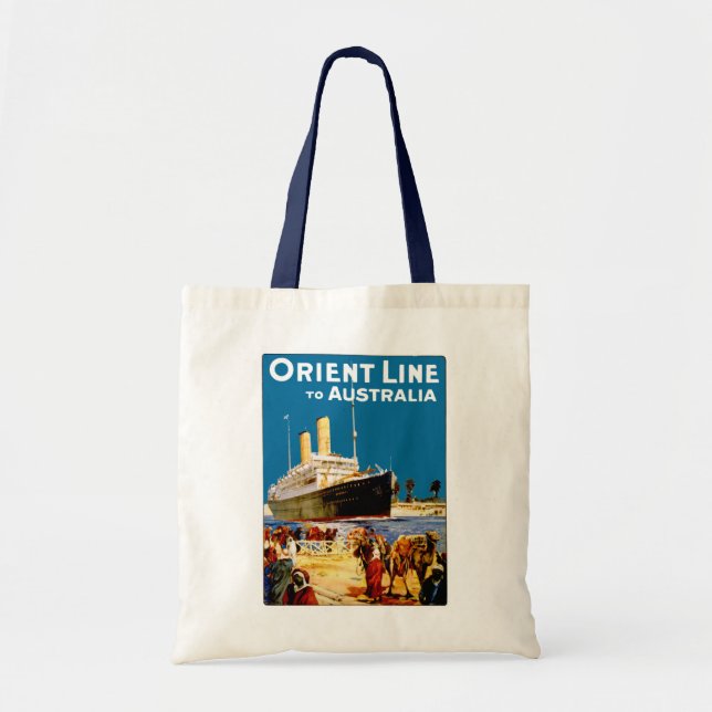 Bolsa Tote Orient Line para a Austrália (Frente)