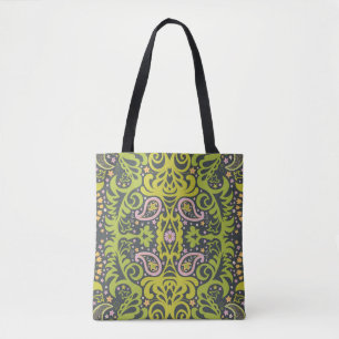 Bolsa Tote Oriental Bliss: Paisley Floral Pattern
