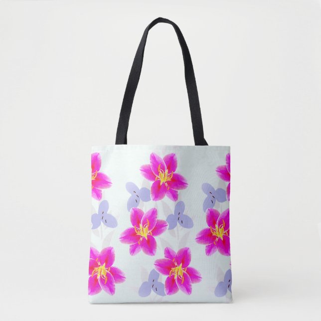 Bolsa Tote Oriental Lily Floral (Frente)