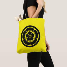 Bolsa Tote Oriental Yellow Black Oda Japan Mon Art