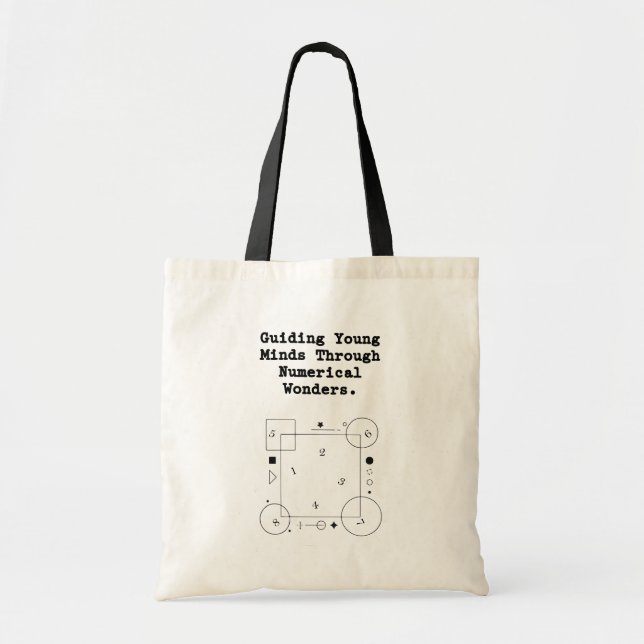 Bolsa Tote Orientando Mentes Jovens | Maravilhas Numéricas Ma (Frente)