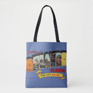 Bolsa Tote Orlando Florida Vintage Retro Design