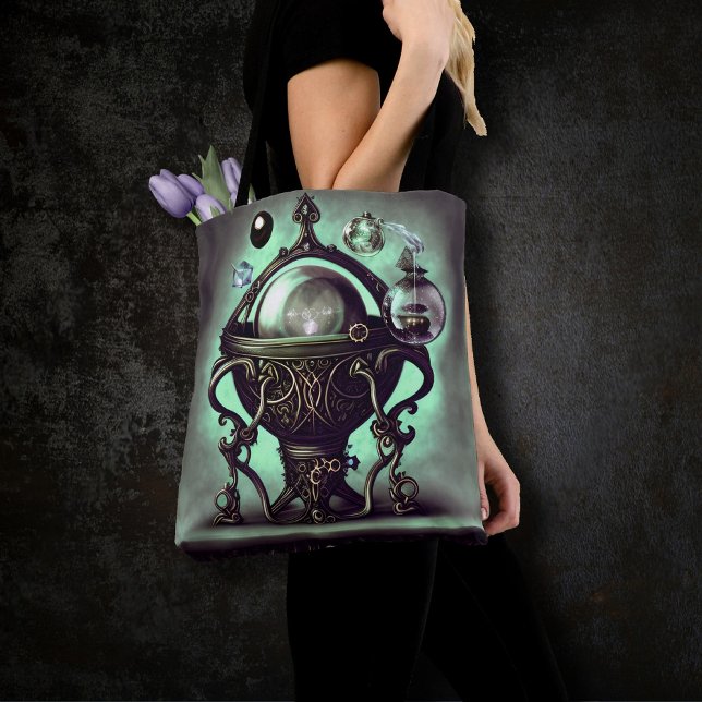 Bolsa Tote Ornamentado Cauldron com esfera e órbitas de crist (Criador carregado)