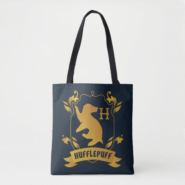 Bolsa Tote Ornamentado HUFFLUFF™ House Crest (Frente)