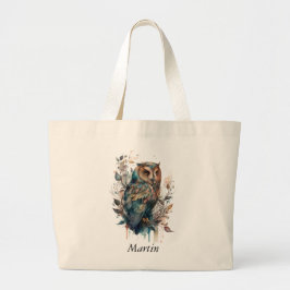 Bolsa Tote Ornamentado Owl