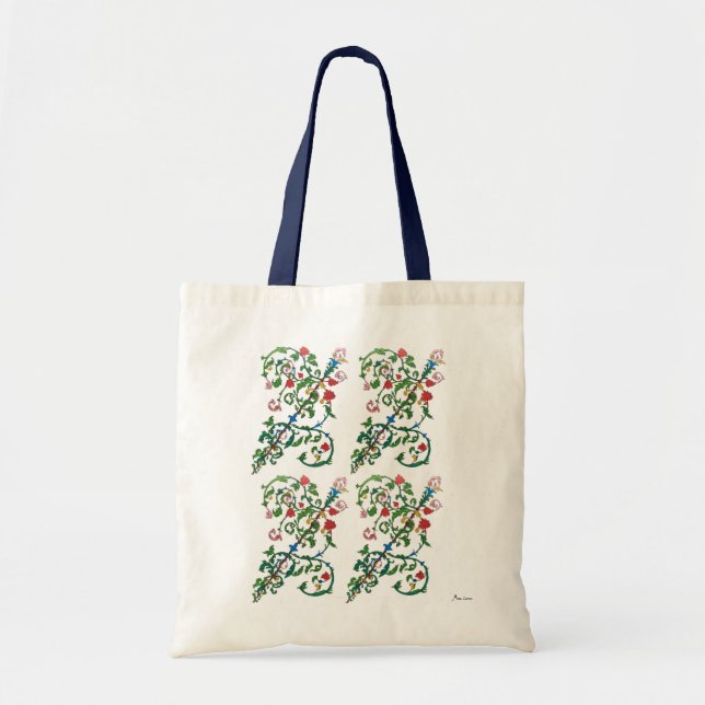 Bolsa Tote Ornamento colorido (Frente)