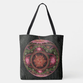 Bolsa Tote Ornamento de Arte Fratural feliz