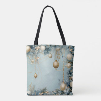 Bolsa Tote Ornamento de Neve Mágica de inverno