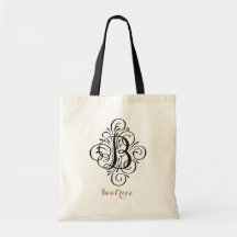 Ornamento Monograma com Floreio Inicial Personaliz