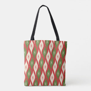 Bolsa Tote Ornamentos de Natais vintages Retroativos do Sécul