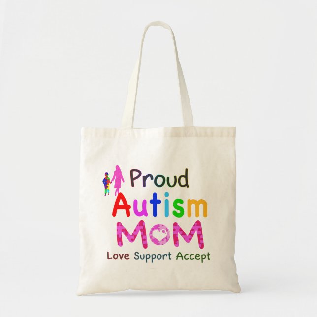 Bolsa Tote Ororgulhoso Autismo Mãe (Frente)
