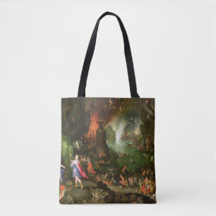 Bolsa Tote Orpheus com uma harpa que joga a Pluto