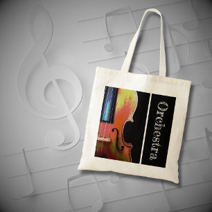 Bolsa Tote Orquestra Violina de Instrumentos Musicais