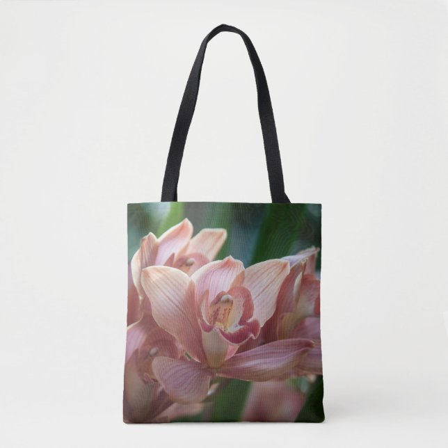 Bolsa Tote Orquídea de Chá de Leite (Frente)