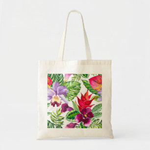 Bolsa Tote Orquídea havaiana flores tote saco