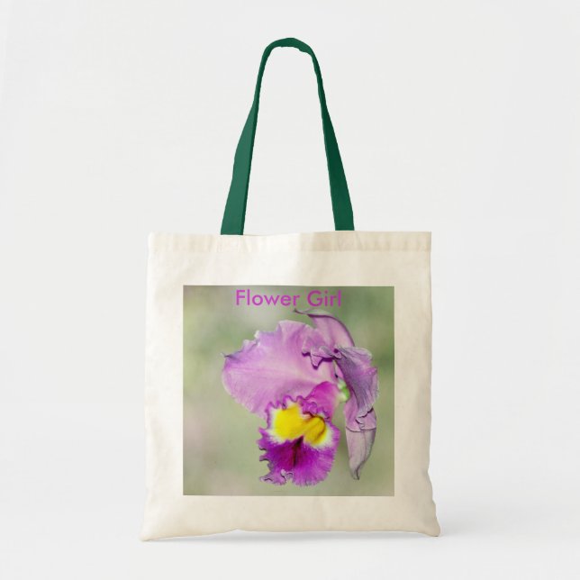 Bolsa Tote Orquídea tocada por Deus pela mãe (Frente)